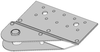 GH-Rolled Strap Tie connector Type 1