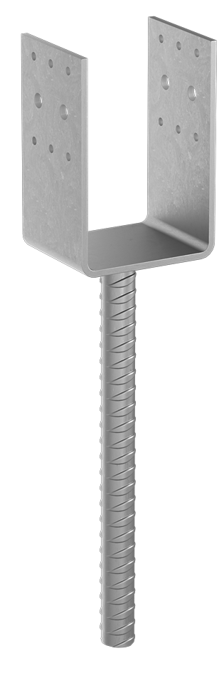 GH-Stützenfuß U70 in Beton 80mm Dolle 20x250mm